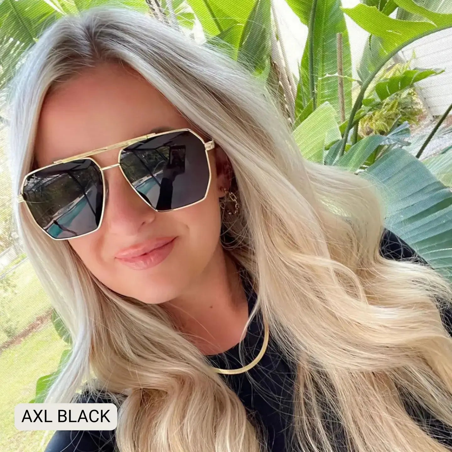 AXL Oversized Aviator Sunglasses